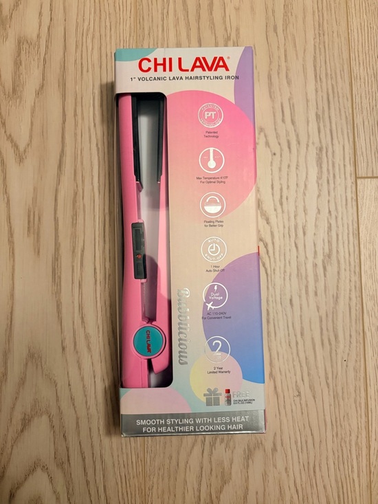 Chi Other - NEW CHI Lava 1” Volcanic Hairstyling Iron Pink Bubblicious